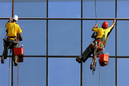 Corporate Facade Glass & ACP Cleaning Services